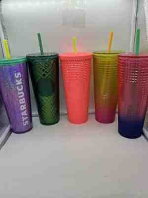 Lot Of 5 Starbucks 24 Oz tumbler Summer 2022. New - Sold on eBay Dec 11, 2022 for $69.99