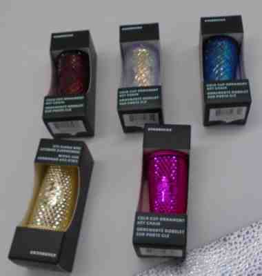 Starbucks Studded Holidays Christmas 2022 Cold Cup Ornament Keychains LOT of 5 - Sold on eBay Dec 2, 2022 for $85.00