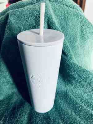 Starbucks Rare Venti Cinderella Powder Blue Tumbler 24oz With Straw - Sold on eBay Jan 3, 2023 for $75.00