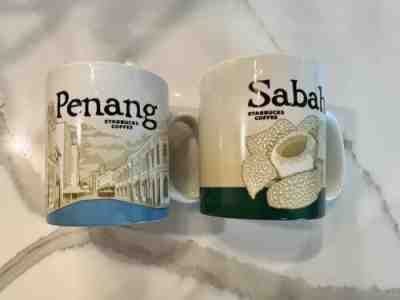 Starbucks Malaysia Penang & Sabah Icon 16oz Mug Set