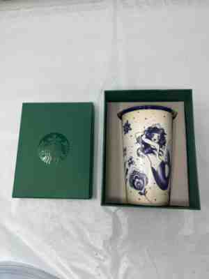 Starbucks Mermaid Tumbler Siren Sailor Tattoo Cup 2016 Blue/pur 12oz Rare W/lid - Sold on eBay Dec 10, 2022 for $98.89