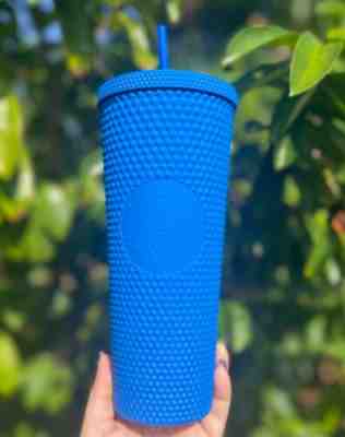 BLUE SOFT TOUCH STUDDED BLING MEXICO/LATAM CHRISTMAS 2022 RELEASE 24 OZ TUMBLER - Sold on eBay Jan 11, 2023 for $79.99