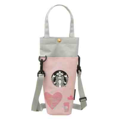 Starbucks JAPAN Tumbler Shoulder strap bottle case Pink 25th Anniversary 2021 - Sold on eBay Feb 22, 2023 for $75.99