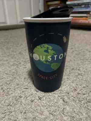Rare 2016  ? ? STARBUCKS â?¢â?¢12 oz ceramic mug houston space city mug & Lid *used* - Sold on eBay Jan 19, 2023 for $84.99