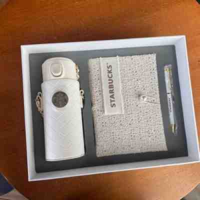 Starbucks Winter Pure White Thermos Cup Xingnaier Pearl Chain Notebook Set Gifts - Sold on eBay Jan 9, 2023 for $87.88