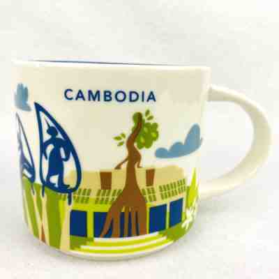 Starbucks Cambodia Coffee Mug You Are Here Tea Cup Collection 14 oz NEW 2018