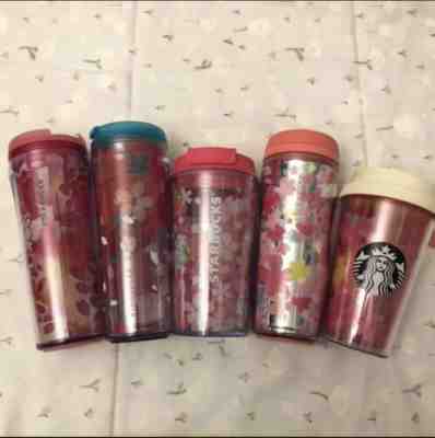Starbucks Tumbler SAKURA Japan Lot of 5 Tumblers NEW Cherry Blossom 12oz/355ml - Sold on eBay Feb 25, 2023 for $99.99