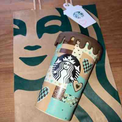 Starbucks Japan Valentine 2023 stainless steel cup mint 355ml silicon lid JP NEW - Sold on eBay Mar 1, 2023 for $115.00