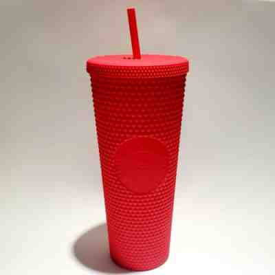 Starbucks 2022 Mexico Red Matte Studded Tumbler 24oz - Sold on eBay Feb 20, 2023 for $89.00