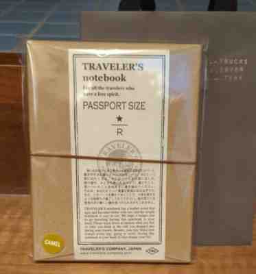 Travelerâ??s Notebook Starbucks Tokyo limited Passport size Camel NEW w/Tracking# - Sold on eBay Jan 7, 2023 for $91.38