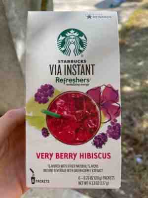 1 Box VIA Instant Refreshers Very Berry Hibiscus 6 Packets/Box 8/21 - Sold on eBay Dec 27, 2022 for $85.00