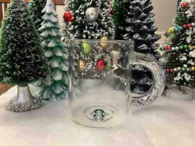Starbucks Holiday Glass Mug with SILVER Glitter Handle, Holiday Collection 2019 - Sold on eBay Dec 13, 2022 for $88.00