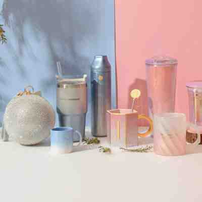 Starbucks 2021 China Christmas Blue Pink Glitter Gradual Tumbler Mug Glass Cup - Sold on eBay Feb 3, 2023 for $52.21