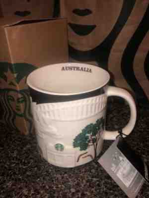 Starbucks Australia Relief Black White Mug 16oz - Sold on eBay Jan 27, 2023 for $70.00