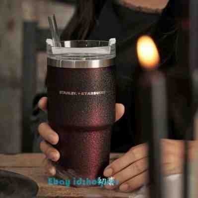 2021 Starbucks Vacuum Cup Stanley Mysterious Night SS Straw Cup Red Wine 20oz - Sold on eBay Mar 3, 2023 for $79.88