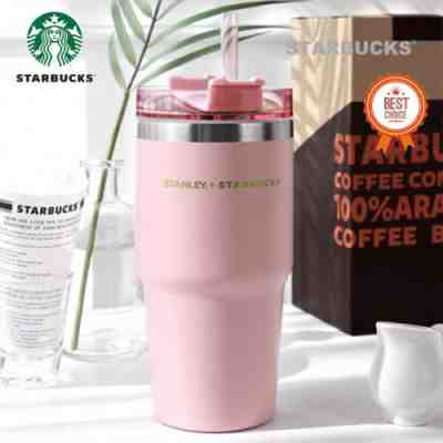 [Starbucks] DT Stanley Peach Tumbler 591ml Venti MD Official - Sold on eBay Jan 18, 2023 for $65.00