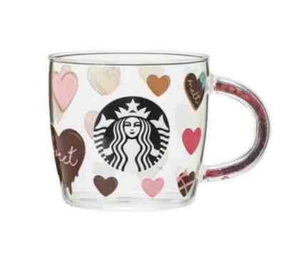  ­ Starbucks Japan ­ Valentine 2023 ð??beaded handle heat-resistant glass mug 296ml - Sold on eBay Feb 1, 2023 for $45.00