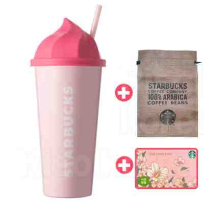 Starbucks KOREA SS DW Peony Togo Tumbler 473ml Pink