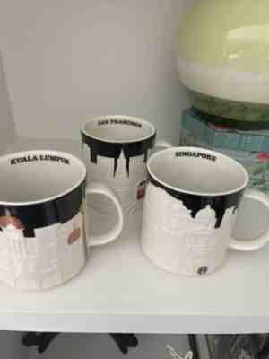 Reserved for bb3business - Starbucks Mugs - Emobssed City - x3 - Sold on eBay Mar 2, 2023 for $75.00
