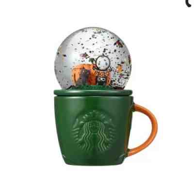 [Starbucks Korea 2020] Halloween Water Globe Demi Mug 89ml / Green snowball - Sold on eBay Dec 30, 2022 for $69.00