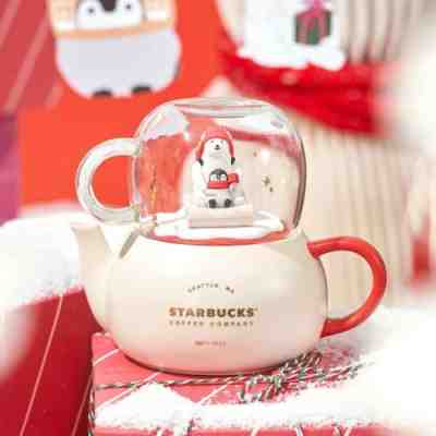 New China Starbucks 2022 Chrismas Polar Bear Gift 17oz Teapot 12oz Cup Group - Sold on eBay Feb 8, 2023 for $60.71