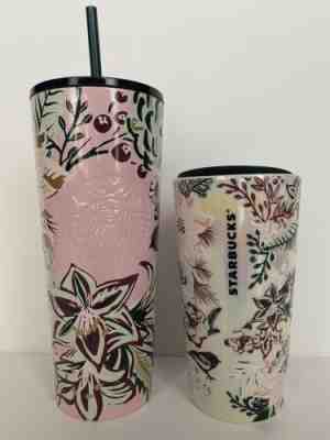 Starbucks 2022 Holiday Enchanted Forest Stainless Steel 24oz & 12 oz Mug Set - Sold on eBay Jan 28, 2023 for $68.99