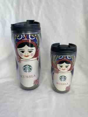 Starbucks Nesting Doll Tumbler Lot of 2 Russian Matryoshka Russia 16 8 oz NEW - Sold on eBay Jan 22, 2023 for $80.00