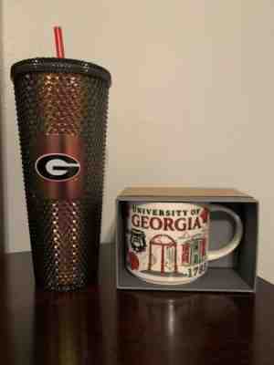 Starbucks 2022 University Of Georgia UGA Studded 24oz Cup Tumbler and Mug - Sold on eBay Feb 14, 2023 for $80.00