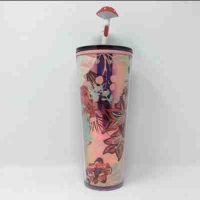 Starbucks Holiday 2022 Enchanted Forest Venti Tumbler Mushroom Straw Topper Rare - Sold on eBay Feb 24, 2023 for $80.00