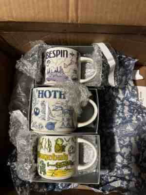Disney Star Wars Starbucks Been There Mugs set of 3: Hoth, Bespin, Dagobah new - Sold on eBay Jan 28, 2023 for $475.00
