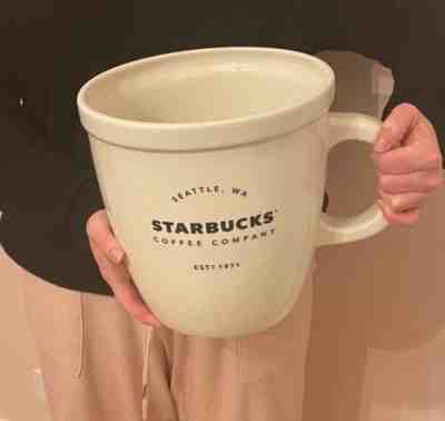 Starbucks Collector Mug Giant 138oz Limited Edition 2016 Ceramic Abbey Mug - Sold on eBay Dec 14, 2022 for $325.00
