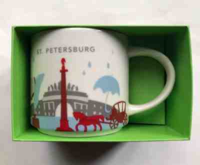 NEW Starbucks You Are Here YAH 14 oz Coffee St. Petersburg SPb + Russia 2 MUGS! - Sold on eBay Mar 4, 2023 for $300.00