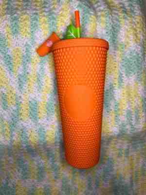 Starbucks Indonesia Matte Orange Studded BNWT With Leaf and Keychain - Sold on eBay Feb 9, 2023 for $290.00