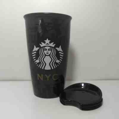 Starbucks Graffiti NYC New York City Black Ceramic Travel Mug/Tumbler 2015 RARE - Sold on eBay Feb 3, 2023 for $257.09