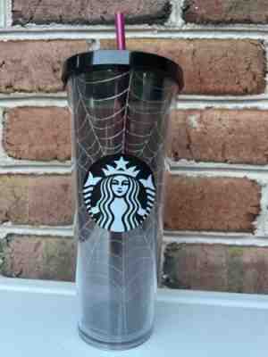 Starbucks Halloween Glitter Spider Web Tumbler Cup Rare HTF New 2019 - Sold on eBay Mar 3, 2023 for $95.00