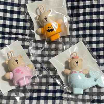 Starbucks Bearista Drink Hole Cap 2022 Halloween + Mermaid + SAKURA Set [No Cup] - Sold on eBay Mar 2, 2023 for $84.19