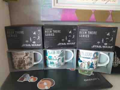 Disney 2022 Star Wars Starbucks Been There Mugs Set of 3 Naboo, Ahch-To, Nevarro - Sold on eBay Jan 13, 2023 for $100.00