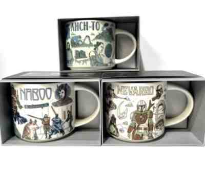 Disney 2022 Star Wars Starbucks Been There Mugs Set of 3 Naboo, Ahch-To, Nevarro - Sold on eBay Jan 16, 2023 for $99.00