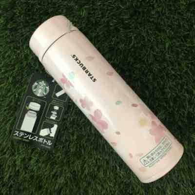 NEW Starbucks Japan 2020 SAKURA Stainless Steel Water Bottle 480ml Thermos - Sold on eBay Jan 6, 2023 for $85.00
