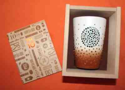 Starbucks Swarovski Pumpkin Spice Latte PSL 10th Anniversary Ceramic Mug #73/600