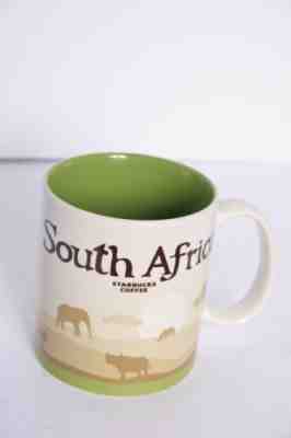 Starbucks SOUTH AFRICA Icon Mug Safari Lion Tree of Life Elephant 16oz 2017 RARE