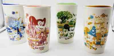 Disney 50th Ann Vault Starbucks Ceramic Tumblers WDW Set of 4 AK HS MK EP NEW - Sold on eBay Feb 13, 2023 for $179.95