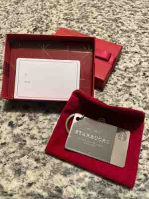 NIB Starbucks Sterling Silver Limited Edition Keychain Gift Card No Value - Sold on eBay Feb 21, 2023 for $140.00