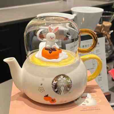 Starbucks 2023 Year Of The Rabbit Style 17oz Teapot And 13oz Glass Cup Set - Sold on eBay Mar 9, 2023 for $139.96