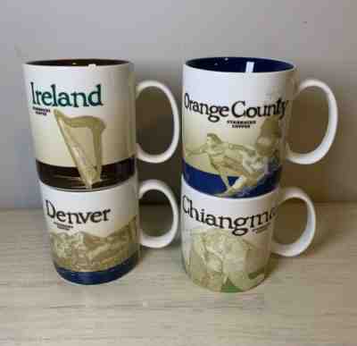 Lot of 4 Starbucks Mugs Collector Series Ireland YOU ARE HERE & BEEN THERE - Sold on eBay Feb 16, 2023 for $125.00