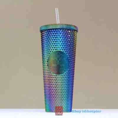 2020 Oil Dazzling Diamonds Studded Sippy Cup Starbucks Tumbler Plastic 24oz - Sold on eBay Mar 15, 2023 for $139.96