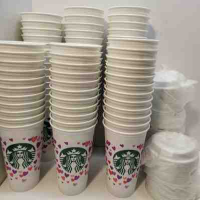 41 Starbucks Color Changing Hearts Valentine ??s Day Reusable Hot Cup 16 oz 2022 - Sold on eBay Mar 21, 2023 for $125.00