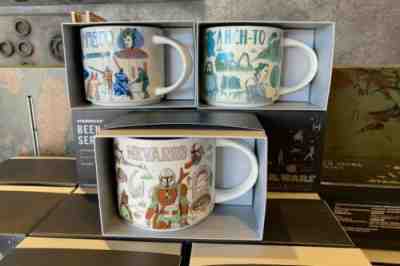 NEW Disney Star Wars Starbucks Been There Mugs Set of 3 Naboo, Ahch-To, Nevarro - Sold on eBay Feb 21, 2023 for $99.00