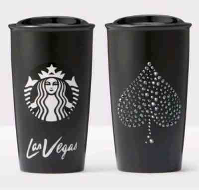 Starbucks Las Vegas Double Wall Tumbler Swarovski Crystals Mug Limited Edition - Sold on eBay Feb 13, 2023 for $119.99