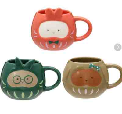 Starbucks Japan 2023 Mug Daruma Whipped Rabbit Complete 3set New Year 237ml - Sold on eBay Feb 12, 2023 for $119.98